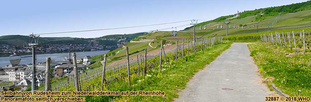 Seilbahn von Rdesheim zum Niederwalddenkmal auf der Rheinhhe
