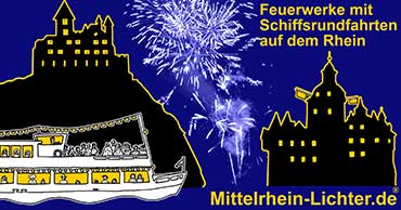 Mittelrhein-Lichter  Schiffsrundfahrten und Feuerwerke